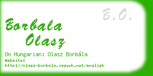 borbala olasz business card