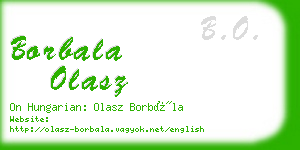 borbala olasz business card